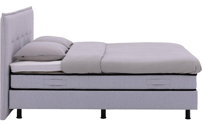 Goossens Boxspring Kaja - grijs - 160 x 200 cm