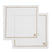 Riviera Maison Servetten Elegant Monogram Wit - 2 Stuks