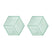 Krumble Pannenonderzetter Hexagon - Groen - Set van 2
