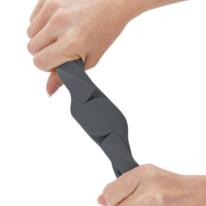 Krumble Opvouwbare siliconen pannenonderzetter - Antraciet - Set van 3