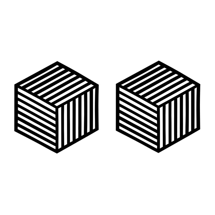 Krumble Siliconen pannenonderzetter Hexagon lang - Zwart - Set van 2