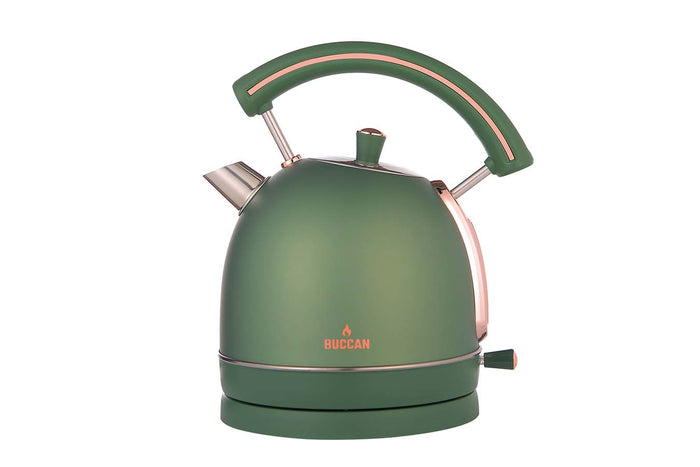 Buccan - Retro Waterkoker - Dome - Groen Rose