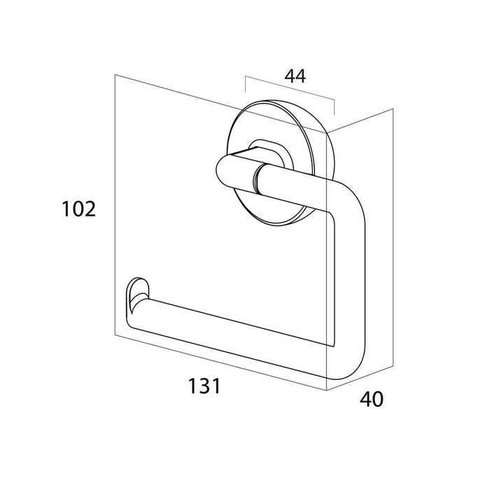 Tiger Cooper Toiletrolhouder zonder Klep - Goud