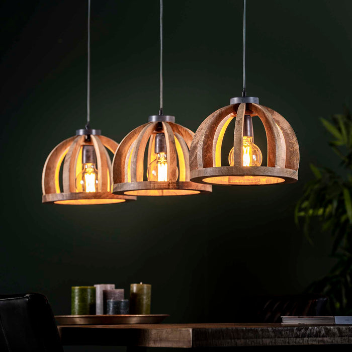 by fonQ  Rico Hanglamp 3-lichts - Mango Naturel