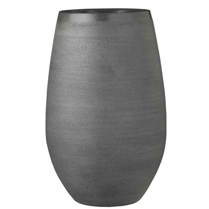 Mica Decorations Vaas - keramiek - zwart - 26 x 40 cm