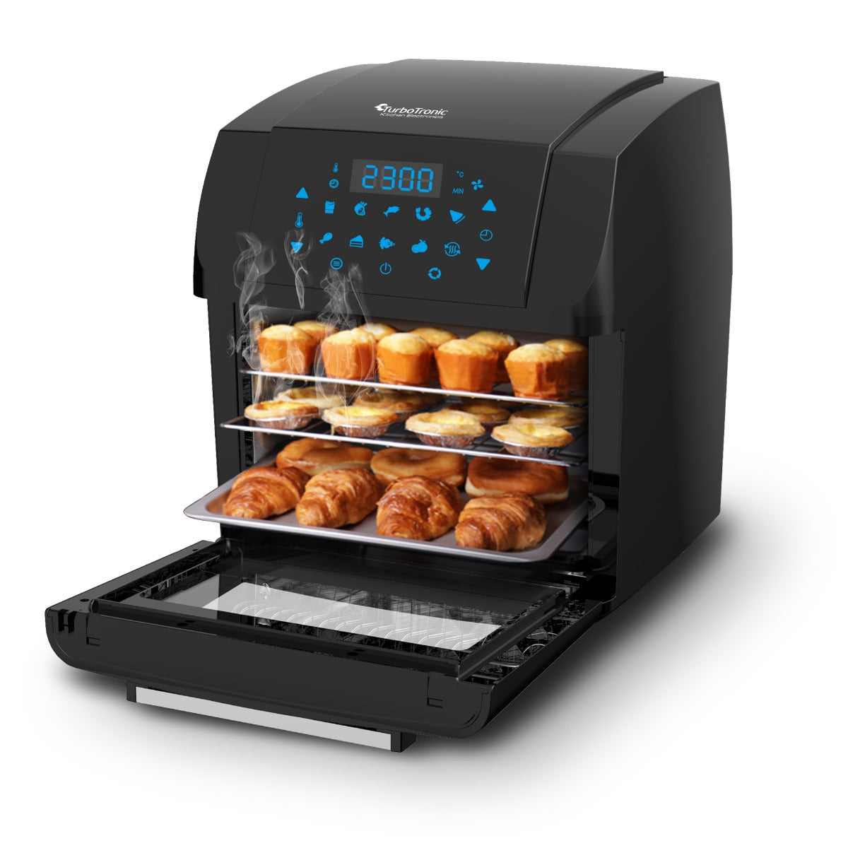 TurboTronic AF2 9-in-1 Oven Airfryer Hetelucht Friteuse 12L 1500W