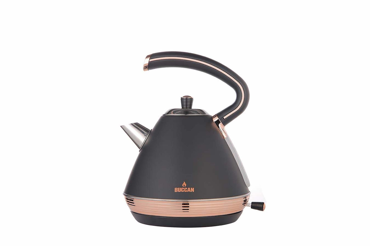 Buccan - Retro Waterkoker - Pyramid - Zwart Rose