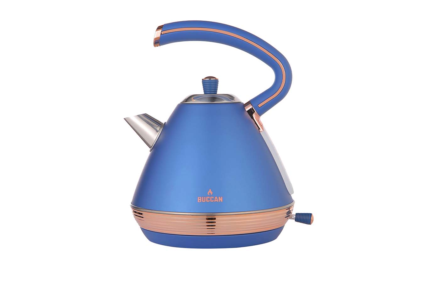 Buccan - Retro Waterkoker - Pyramid - Blauw Rose
