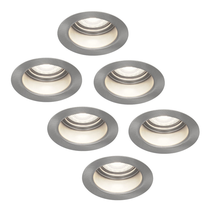 HOFTRONIC 6x Mari - LED Inbouwspots Badkamer IP65 Zilver