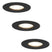 HOFTRONIC 3x Bari - LED Inbouwspots Badkamer IP65 Zwart