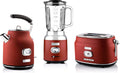 Westinghouse Retro Bundel - Waterkoker + Broodrooster + Blender - Rood