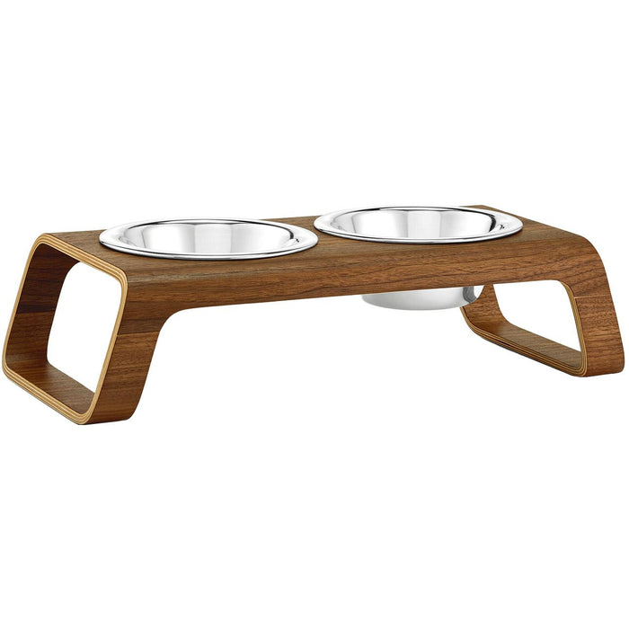 Desco hondenvoerbak small walnoot