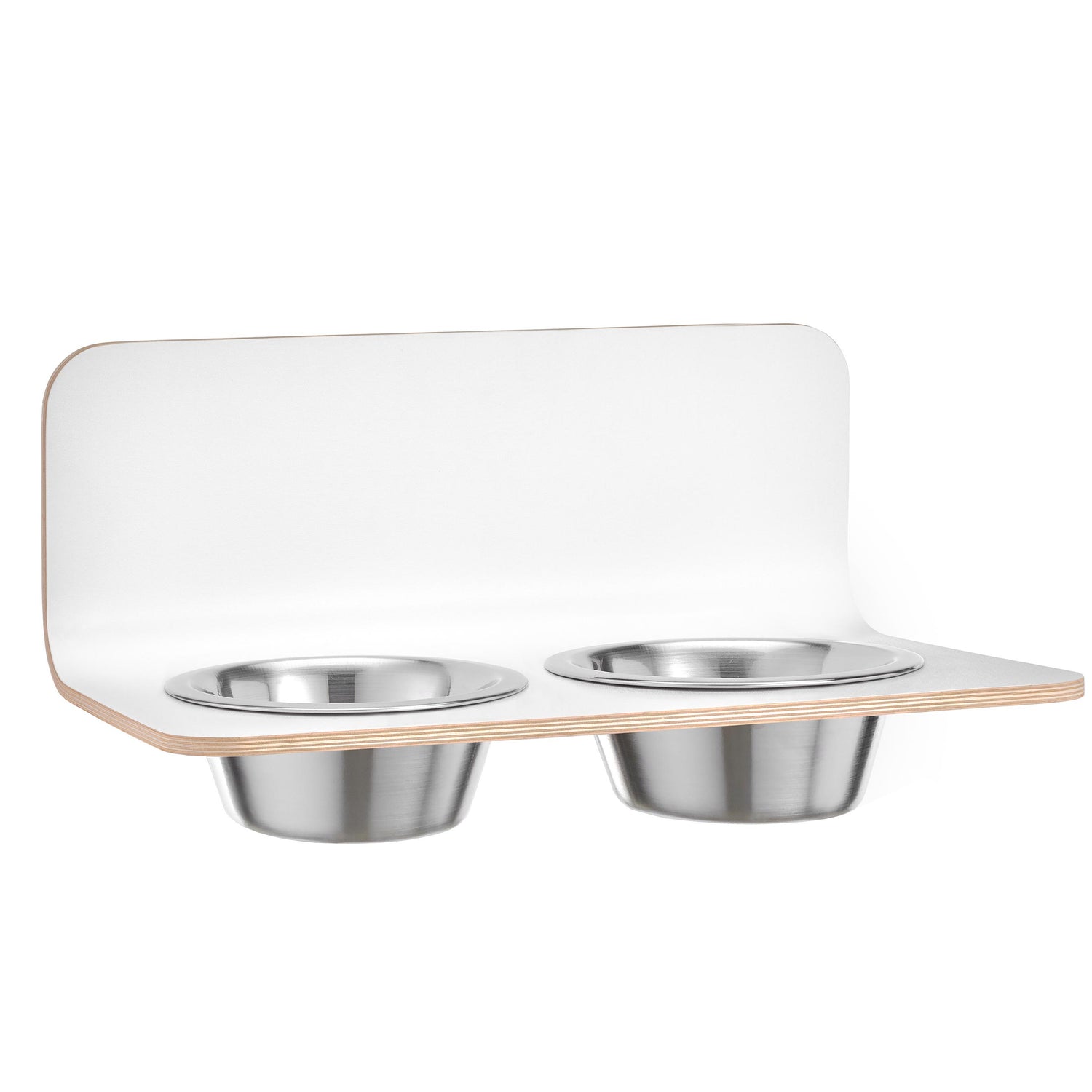 Arco hondenvoerbak wand medium|large wit