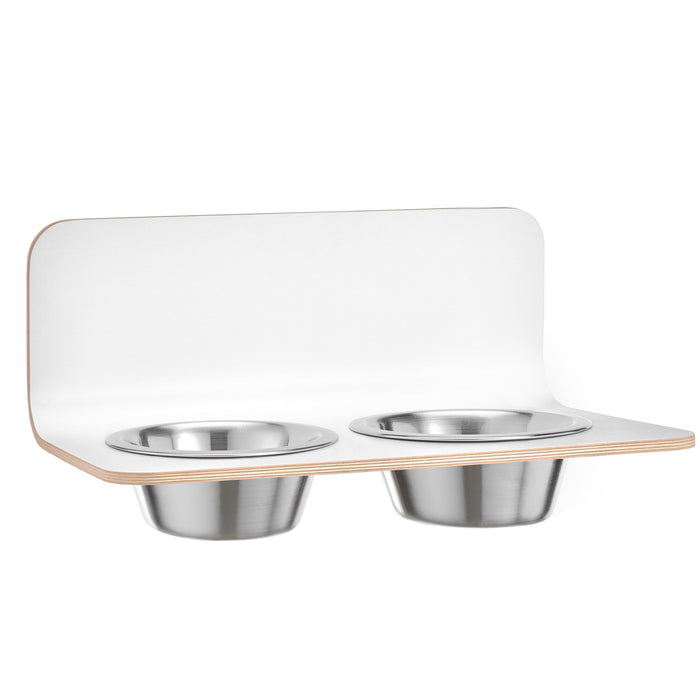 Arco hondenvoerbak wand medium|large wit