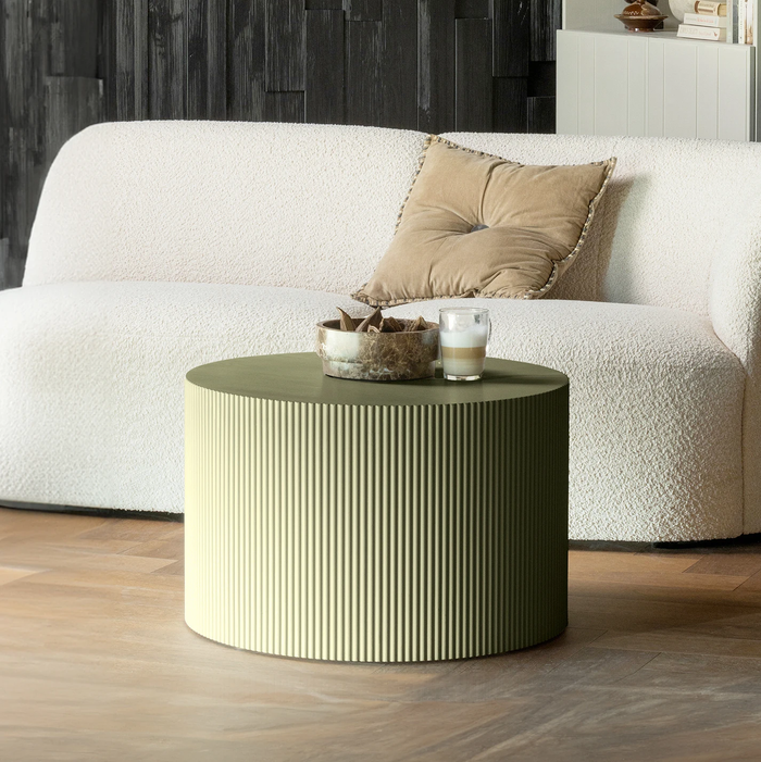 WOOOD Sanne Bijzettafel - Militair Groen