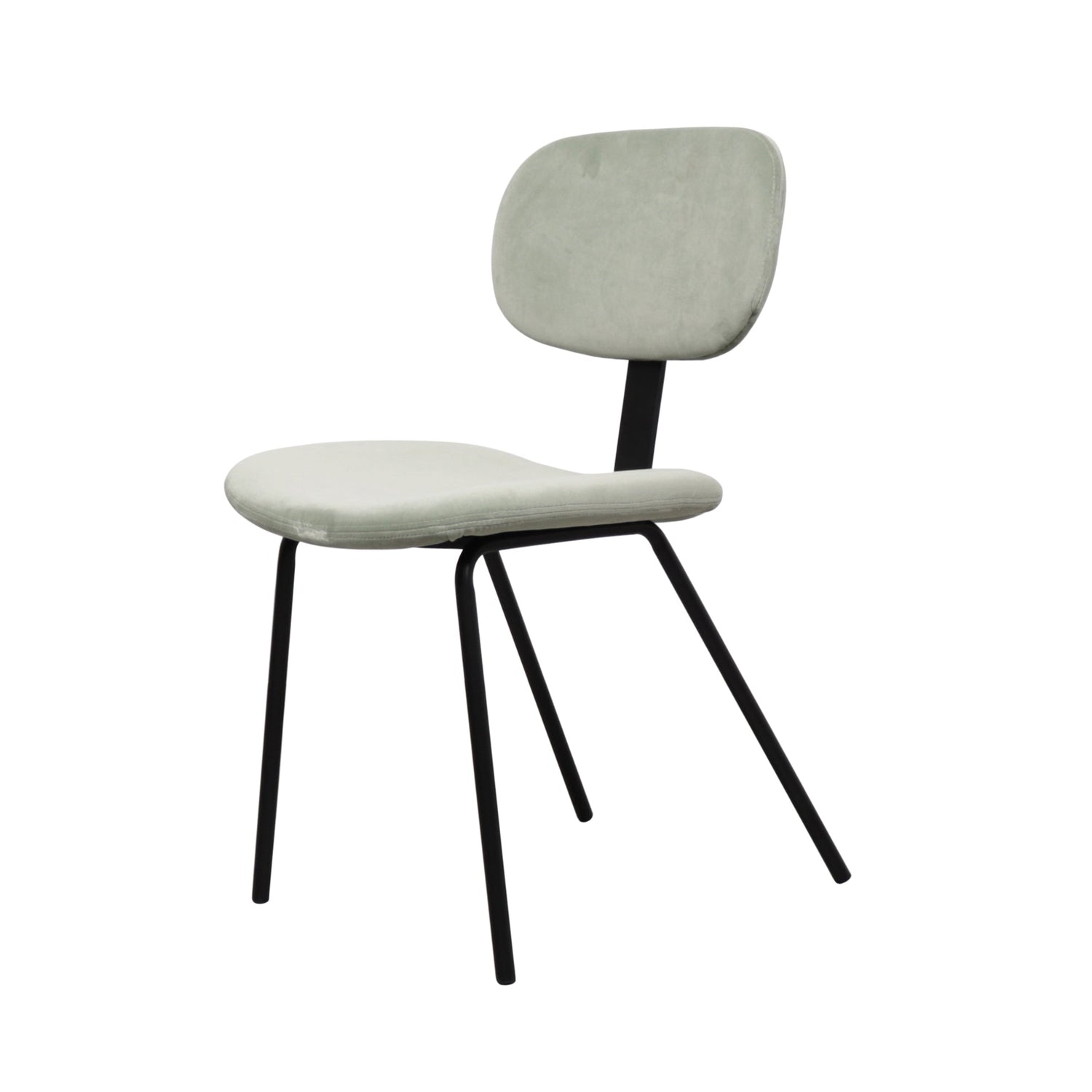 Furnified - Lichtgroene Eetkamerstoel - Otis - Velvet