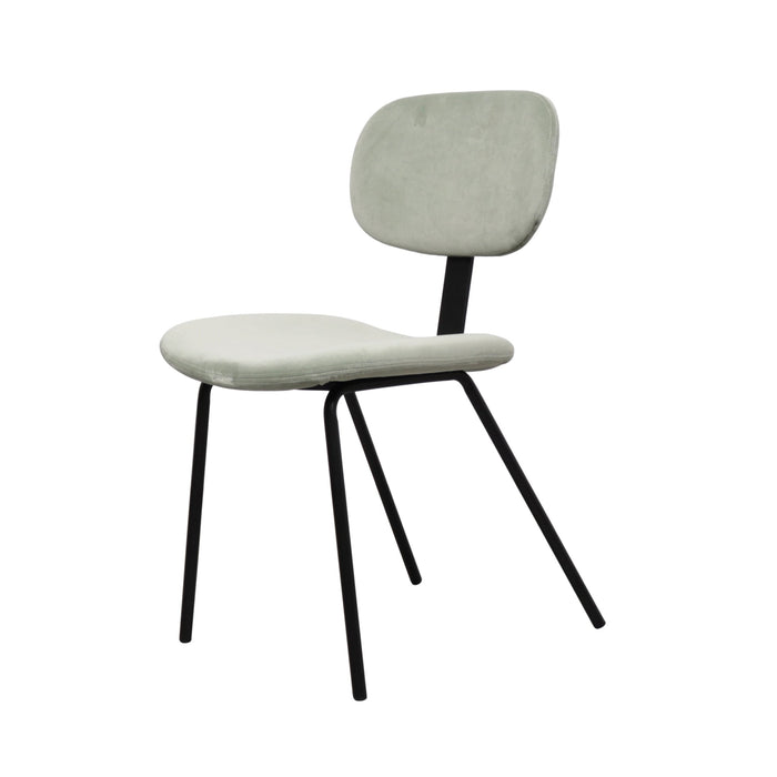 Furnified - Lichtgroene Eetkamerstoel - Otis - Velvet