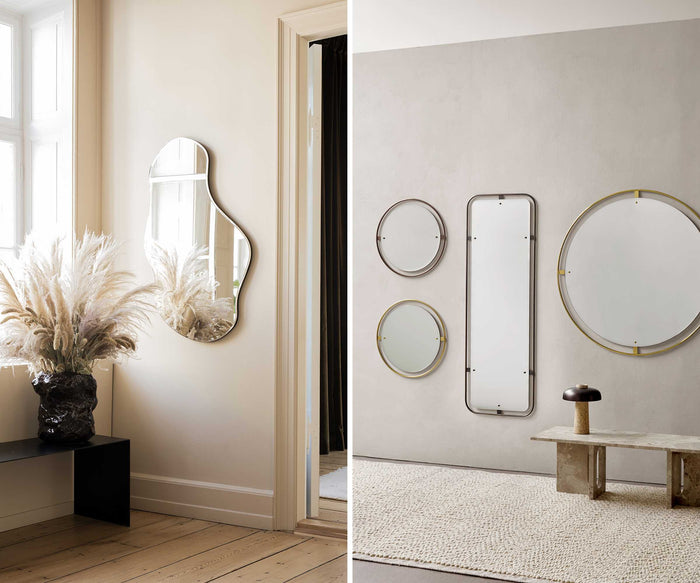 Audo Copenhagen Nimbus spiegel Ø110 gepolijst messing