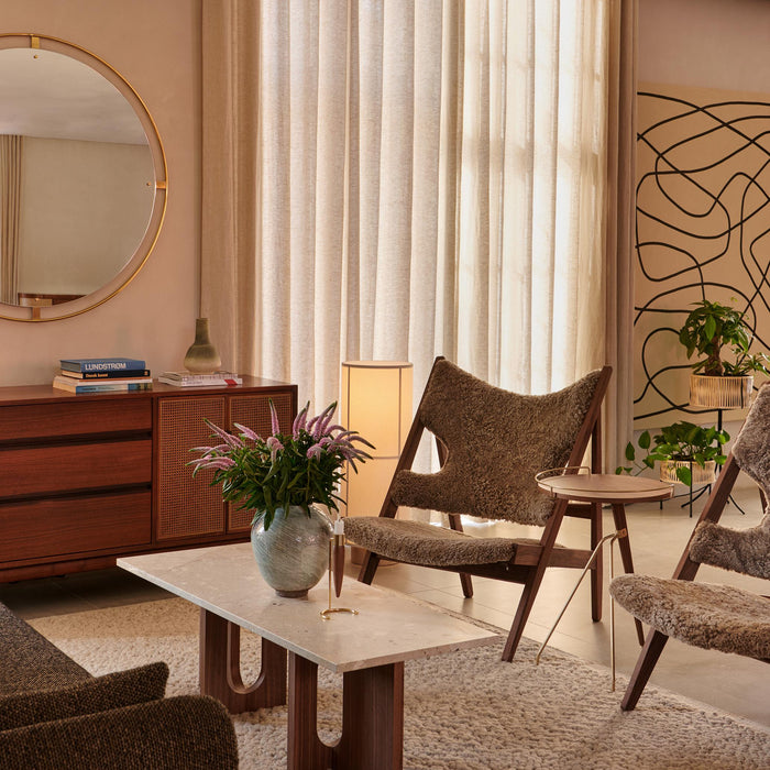 Audo Copenhagen Nimbus spiegel Ø110 gepolijst messing