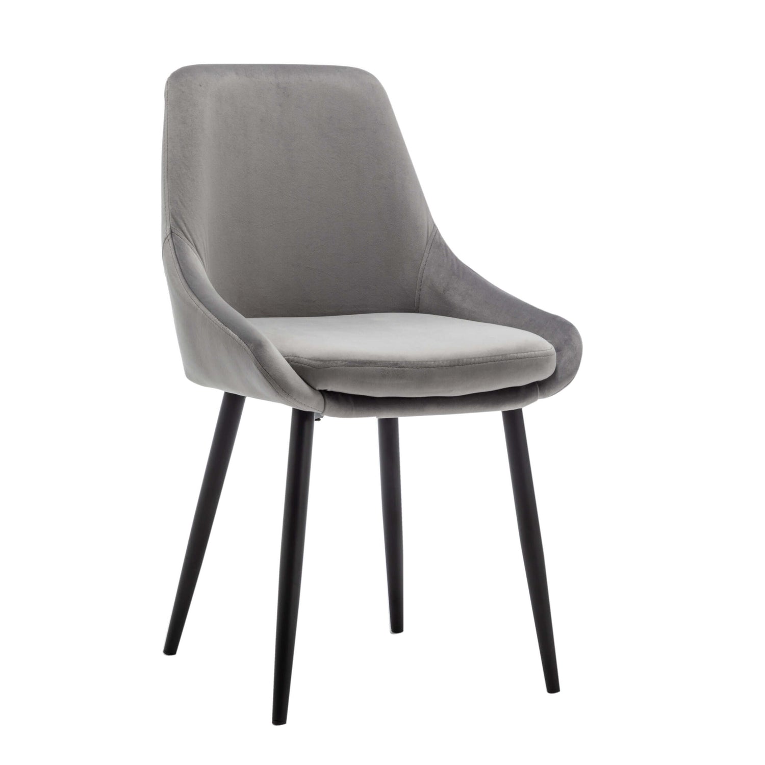 Furnihaus Eetkamerstoel Oscar - Velvet Grijs - Set van 6