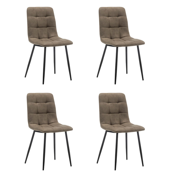 Furnihaus Eetkamerstoel Jaxx - Groen - Set van 4