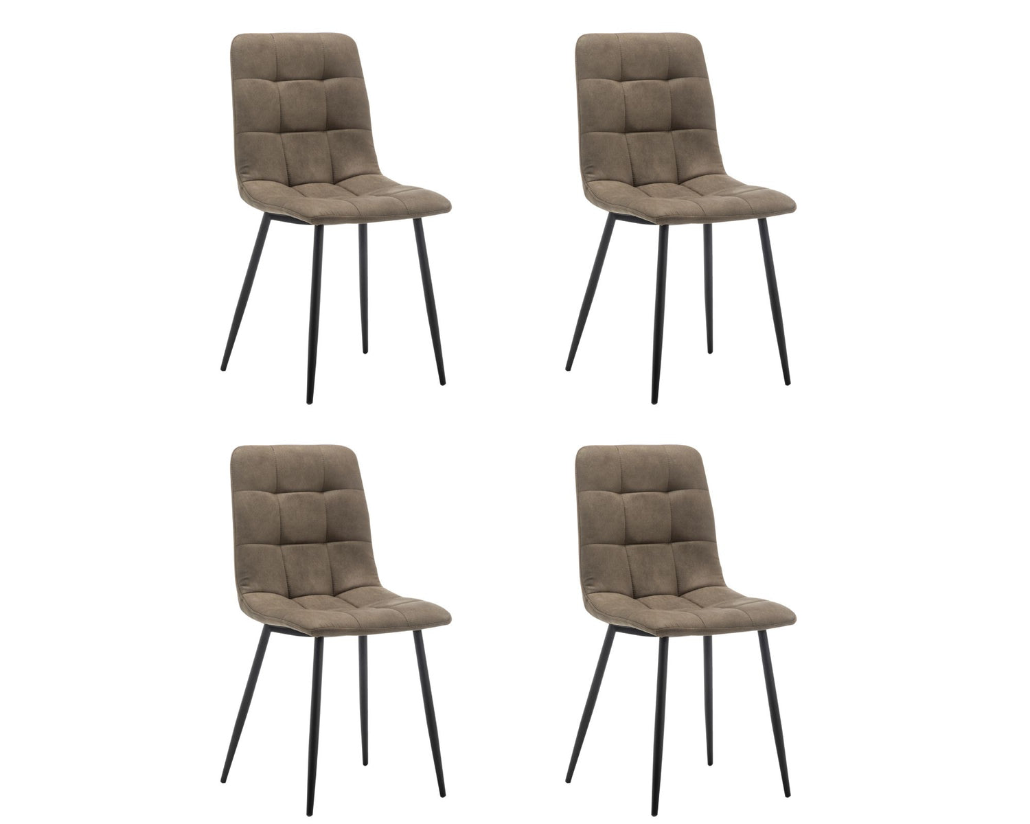 Furnihaus Eetkamerstoel Jaxx - Groen - Set van 4