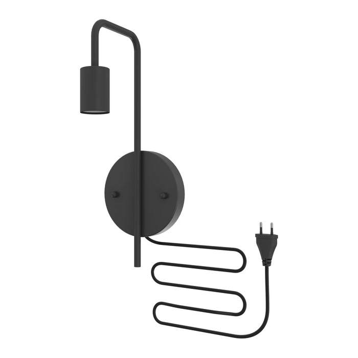 Calex U-line Wandlamp Zwart - E27