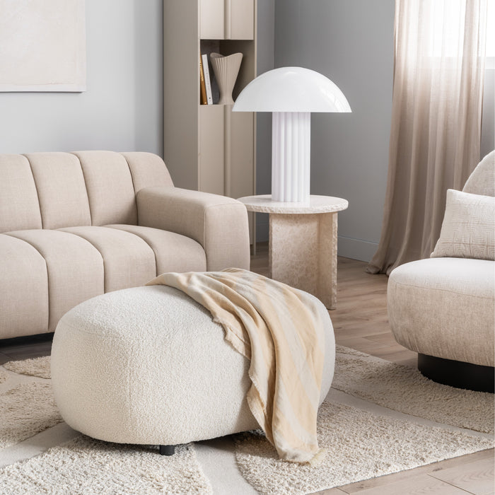 HKliving Cupola Tafellamp - Opal White