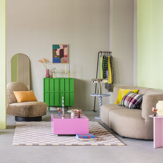 HKliving Mirror Block Salontafel - Hot Pink