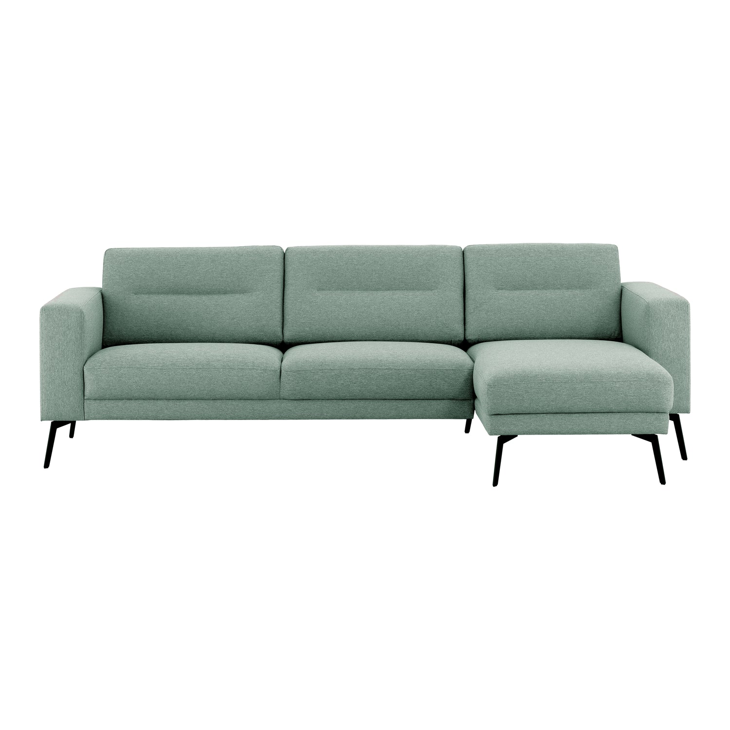 by fonQ Lewis Hoekbank met Chaise Longue Rechts - Scandi Green