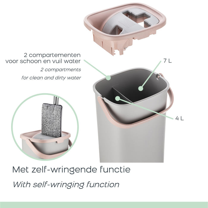 Orange Donkey - Compact Flat Mop PRO - Dweilsysteem