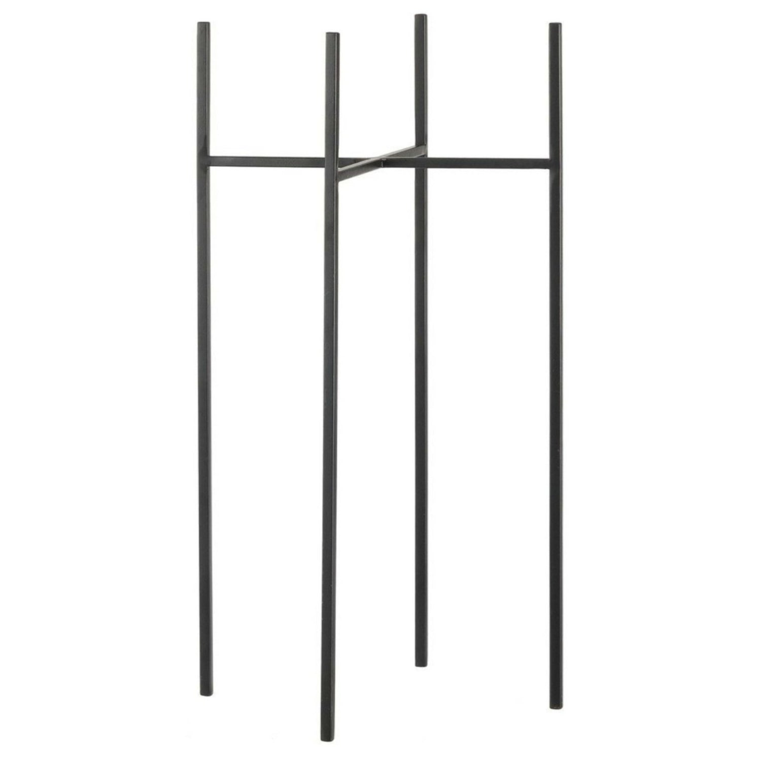 Mica Decorations Plantenstandaard - verhoger - zwart - H55 x B18.5 cm