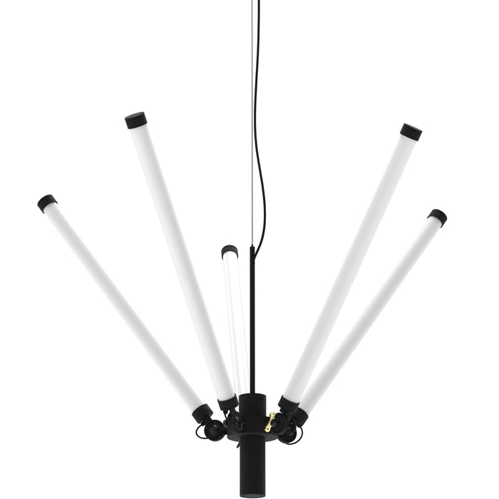 Mr Tubes kroonluchter Ø168 LED Smokey Black