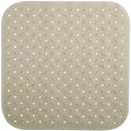 MSV Douche|bad anti-slip mat badkamer - rubber - beige - 54 x 54 cm