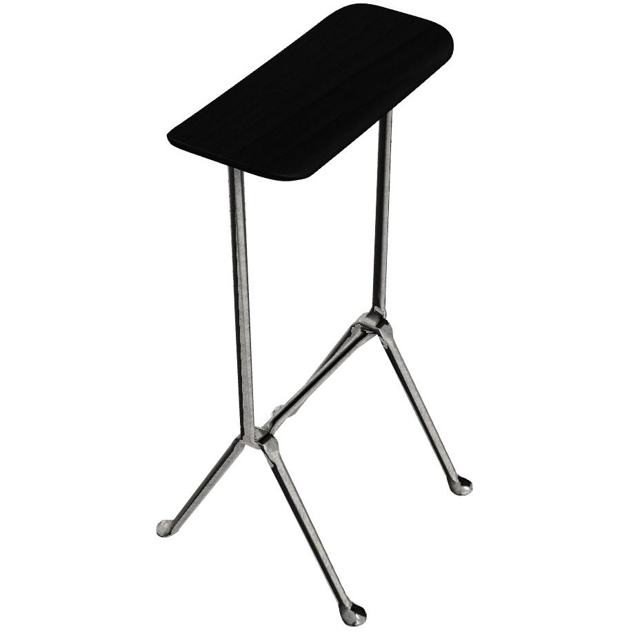 Officina barkruk H75 zink|zwart