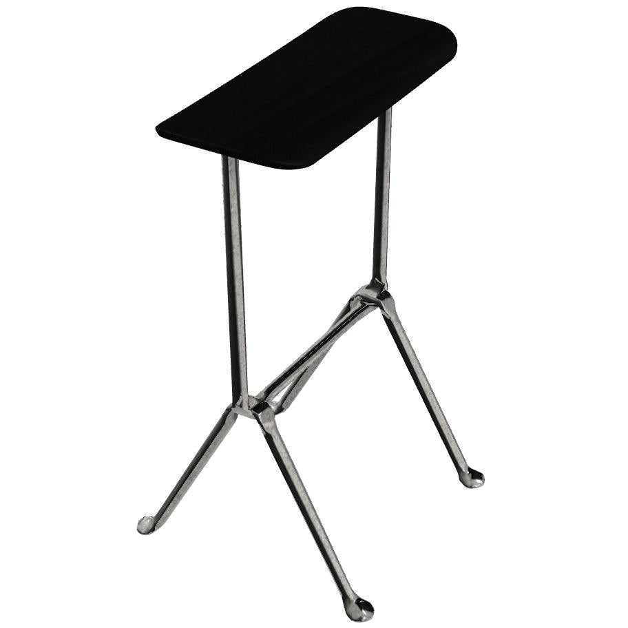 Officina barkruk H65 zink|zwart