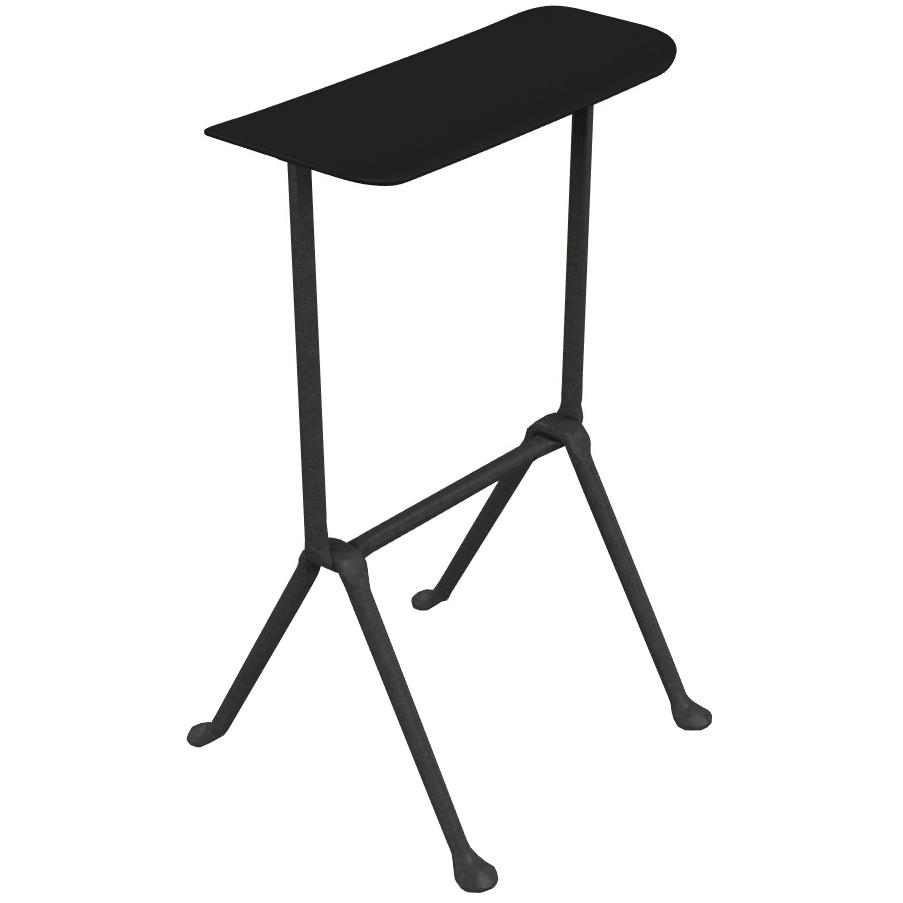 Officina barkruk H65 polypropylene antraciet|zwart