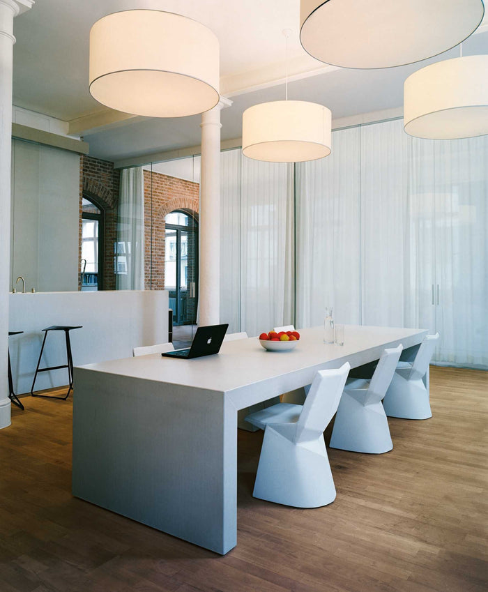 ClassiCon Triton barkruk 75cm chrome onderstel, witte zitting