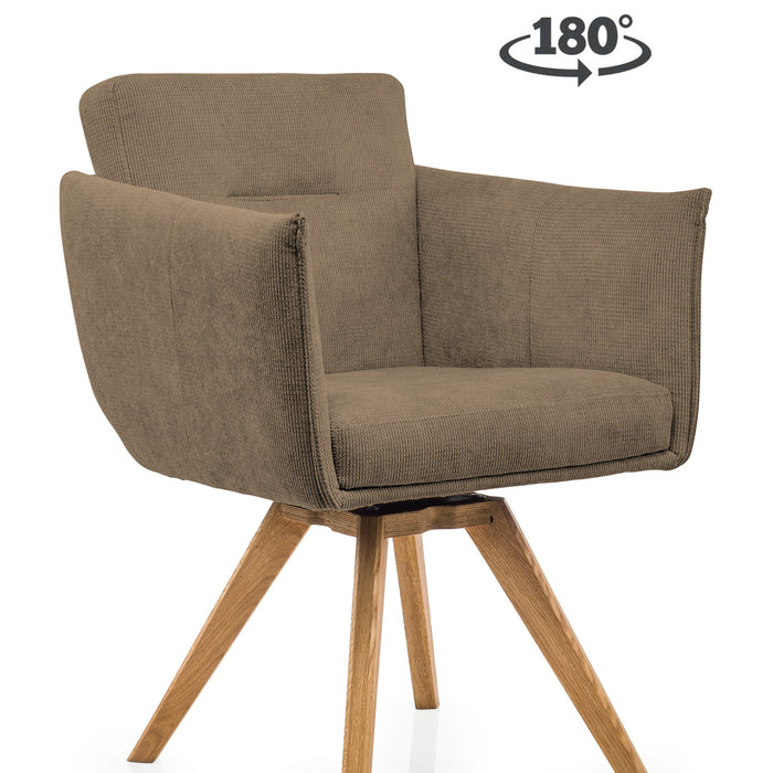 Duverger Mokum - Eetkamerstoel - Run Again - eikenhout naturel - bruin