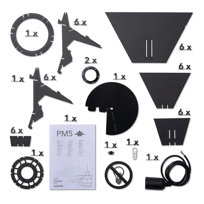 Van Tjalle en Jasper PM5 hanglamp - Black