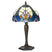 Lumilamp Tiffany Tafellamp Ø 25x40 cm Blauw Glas