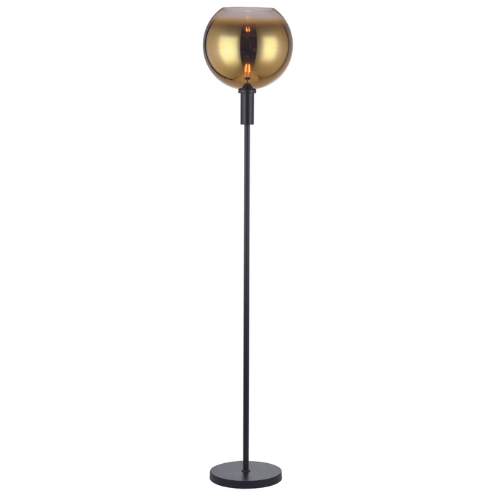 Vurna - Justine vloerlamp 1L glas goud