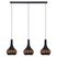 Vurna - Janelle hanglamp 3L 125 cm kegel zwart