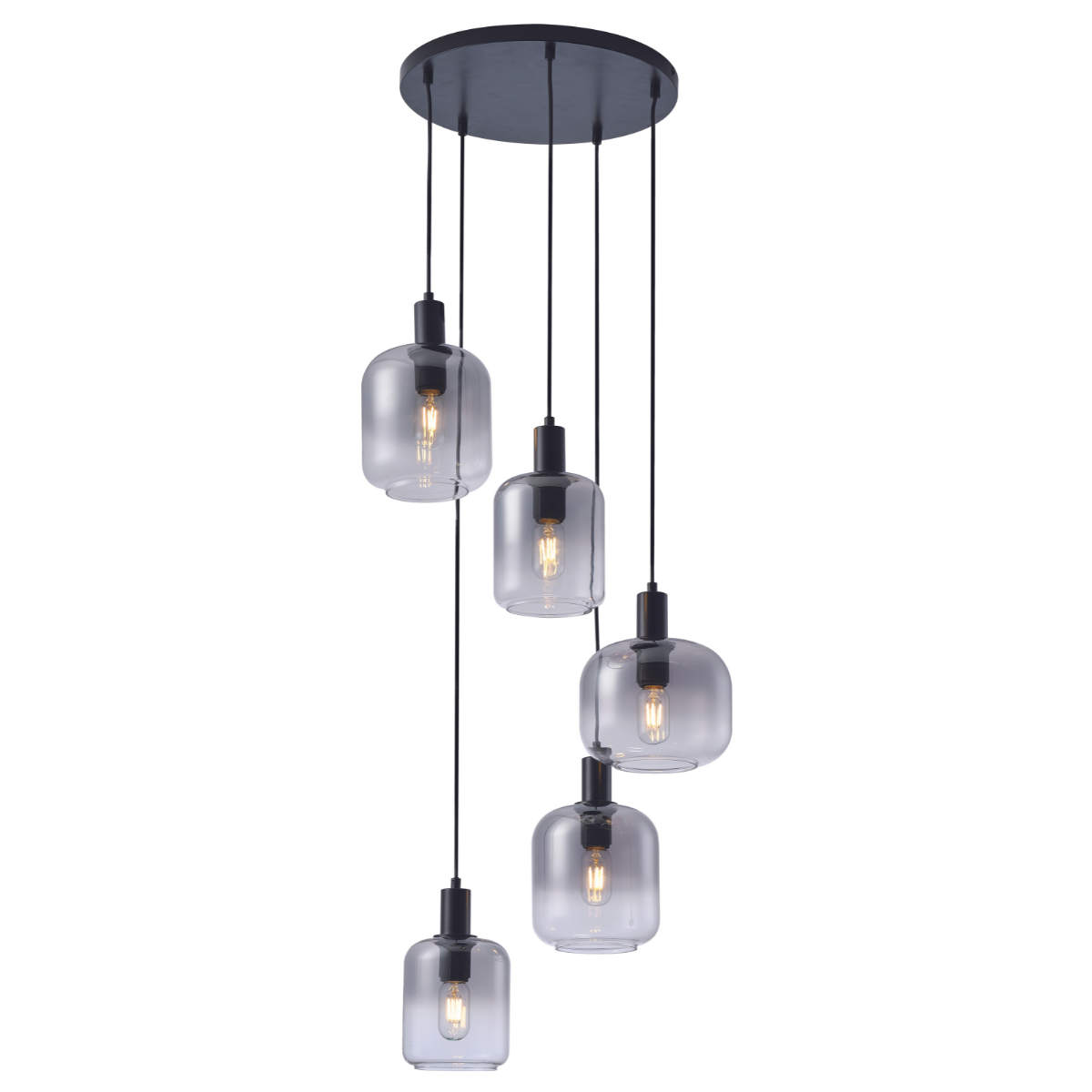 Vurna - Joséphine hanglamp smoke glas 5L