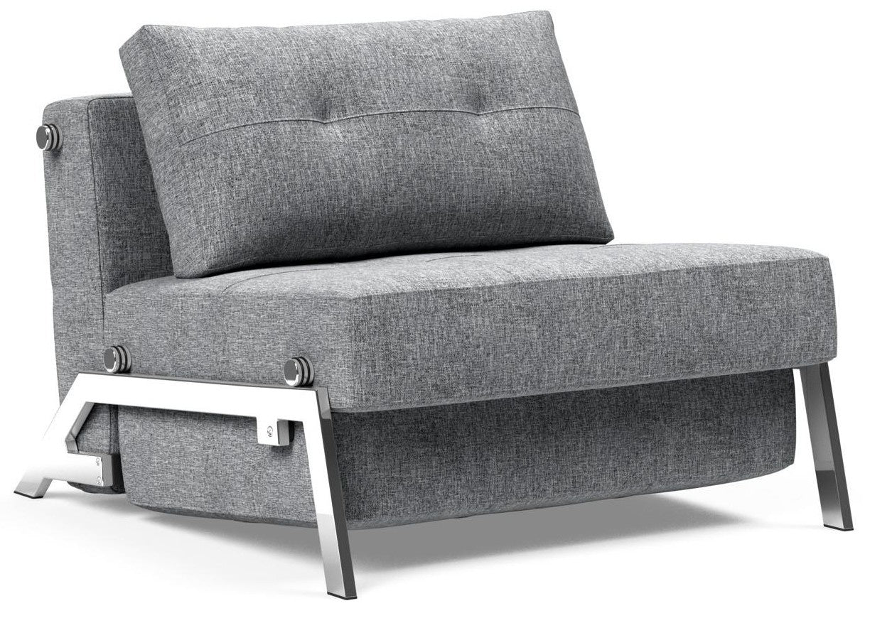 Innovation Cubed Slaapstoel Grijs | Chrome