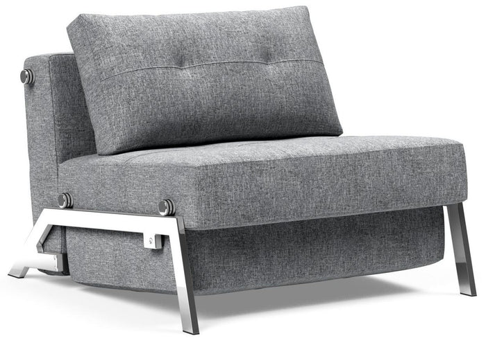 Innovation Cubed Slaapstoel Grijs | Chrome