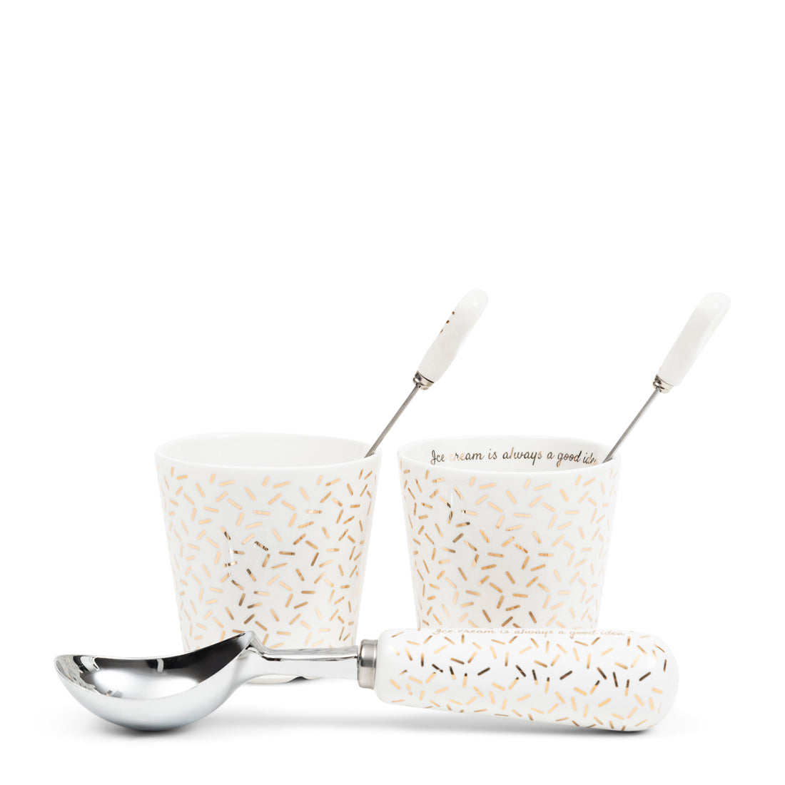 Riviera Maison Ice Cream Is Always A Good Idea Set -  7.0x7.0x7.0 cm