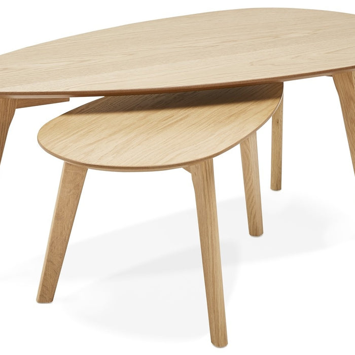 Bondy Living Lulea Salontafel Set Ovaal Naturel