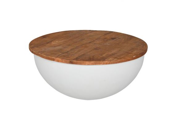 Brix Salontafel Suzan White Ø60cm