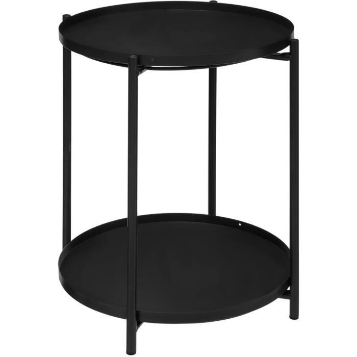 ATMOSPHERA Meeko metalen salontafel - Zwart